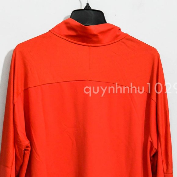 Nike Dri-FIT Men's 1/2-Zip Running Top RED - Picture 7 of 7